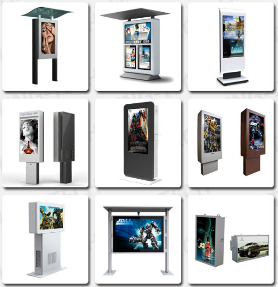Outdoor Stand Alone Digital Signage Totem 32 Inch With CMS Content Feeding