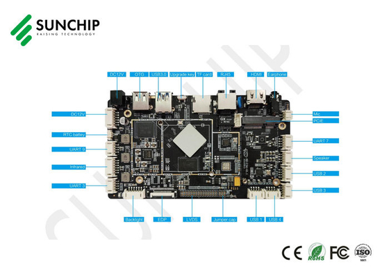 RK3566 Quad Core 4K HD Embedded Android Board LVDS EDP MIPI For Smart Display Device