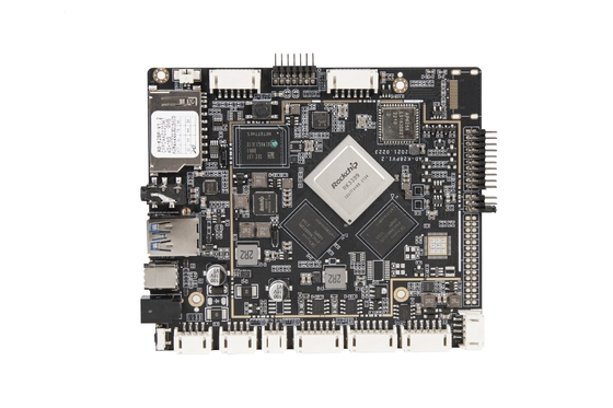 16GB/32GB/64GB EMMC Optional RK3399 Board With Serial Port And RJ45 Network Interface