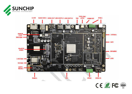 RK3588 Octa Core Embedded System Board 8K Video AI 8G RAM Android 12