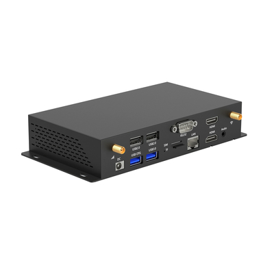 Black Digital Signage Media Player Box Edge Computing Device Support RK3568 android 11 OS