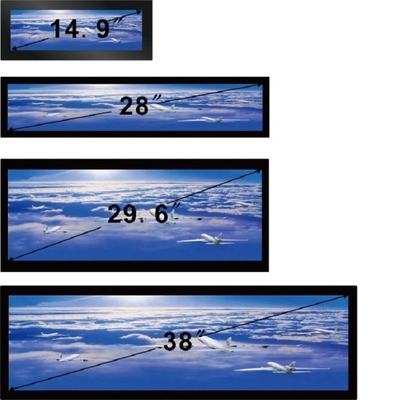 Commercial Stretched LCD Display Multi Size Advertising Screen Bluetooth 4.0