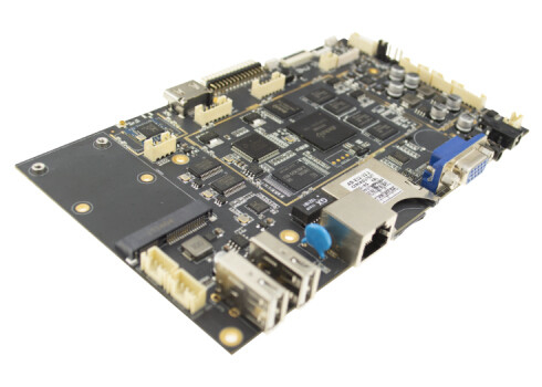 1GB 2GB RAM Embedded System Board With Mini PCIE VGA LVDS Interface Multiple Languages