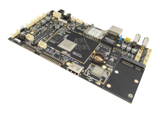 VGA Output Embedded Linux Board RJ45 PoE 2.4G 5G WiFi 3G Module 5 USB Host
