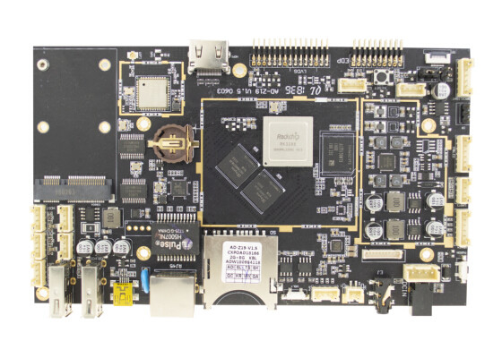GPU ARM Development Board , LVDS EDP Screen Interface Industrial Motherboard