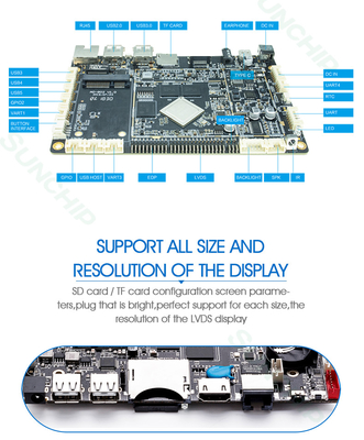 Android 7.1 Custom ARM Board , RJ45 Optical Fiber 4G Module Embedded CPU Boards