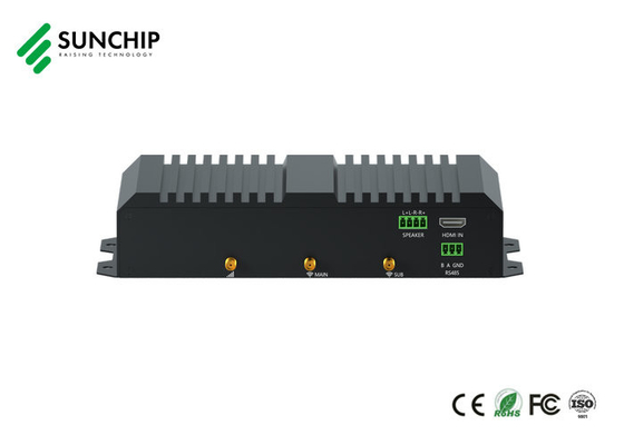Black RK3588 Media  Player Box  8K HD Double Ethernet Multimedia Box Wifi 6 AIoT Edge Computing Device