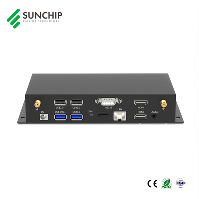 Metal Media Player RK3568 CPU For 4K Video Playback Android 11 wall mounted digital signage player box