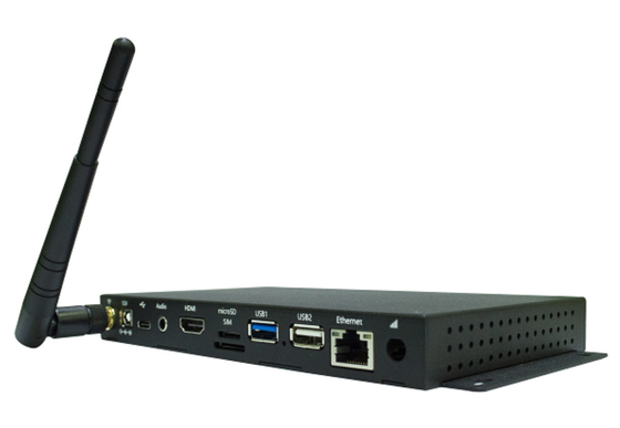 Signage Player Full Black High-Performance Kiosk Processor and 4K Media Player RK3288 Quad-Core