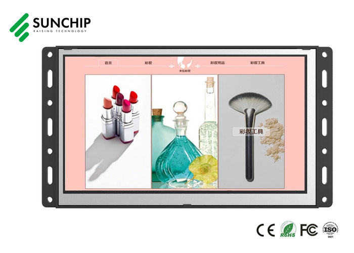 WIFI LAN Interactive Digital Signage Android Network Open Frame LCD Advertising Display