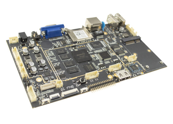 Quad Core Embedded Linux Board 1GB DDR3 16GB Memory 800W Pixels For Display