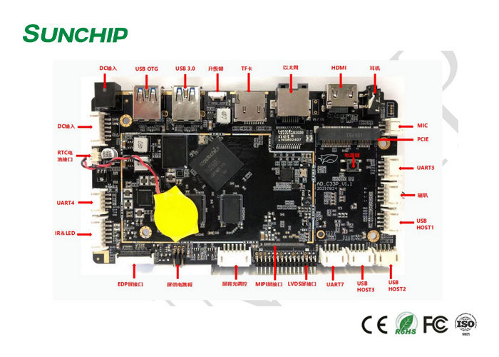 RK3568 Android Decoding Driver Integrated Board With DDR4 EMMC Wifi BT ...