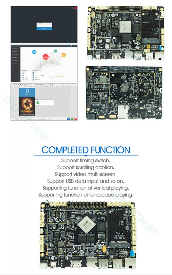 Rockchip RK3288 Development Pcba Board Rk3288 Embedded Android Mainboard